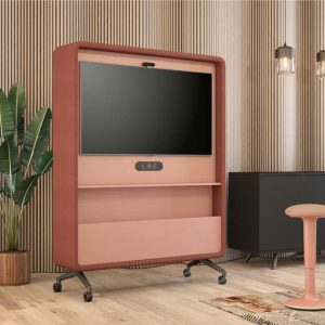 Red switch office media cabinet