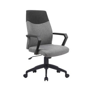 Clyde High Back Two Tone Fabric Executive Armchair