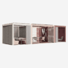 Adjoining rooms from connection seating, various uses from meeting rooms, to private offices, and quiet areas