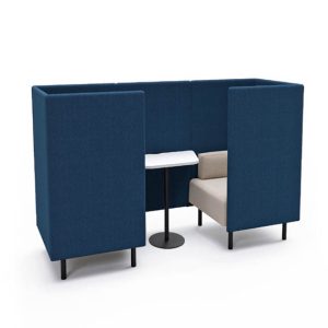 2 person Lounge High Back closed Booth