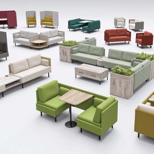 Lounge Modular Sofa range in a variety of fabrics