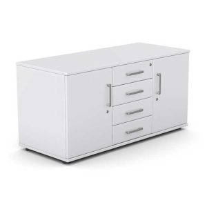 Desk Cabinet A-50 shown in White
