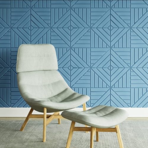 Koala Wall Panels behind chair and footrest