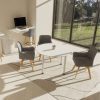Dynamic office, carmen visitor chair grey fabric meeting set up