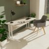 Dynamic office, carmen visitor chair grey fabric home office set up