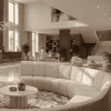JDD sofa, cream sofa, meeting sofa, reception sofa with reece coffee table
