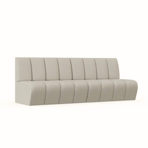 JDD sofa, cream sofa, meeting sofa, reception sofa - straight unit