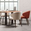 Zap Trading Selma Armchair, Terracota, and Natural Boucle Fabric
