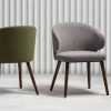 Zap Trading Selma Armchair, Grey and Forest Green Boucle Fabric