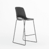 Orange high stool, kiro stool, BT office high stools, metal frame stools, black stool