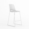 Orange high stool, kiro stool, BT office high stools, metal frame stools, white stool