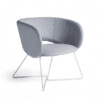 Niko , Air Seating, Grey, Sled Base, office, meeting chair