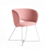 Niko , Air Seating, Pink , Sled Base, office, meeting chair