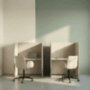Acoustic Booth, Cove Workbooth, Identity work booth, Cream booth