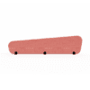 identity furniture ryve desk mounted screebns obtuse angle large size in pink fabric