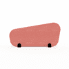 identity furniture ryve desk mounted screebns obtuse angle small size in pink fabric
