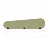 identity furniture ryve desk mounted screens straight sided large size in green fabric