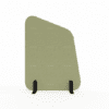 identity furniture ryve floor standing screens room dividers acute straight sided in light green fabric