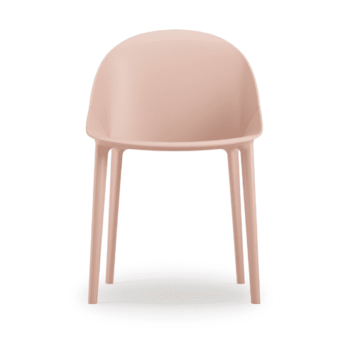 air seating papillion chair with 4 legs in peach colour breakout cafe chair