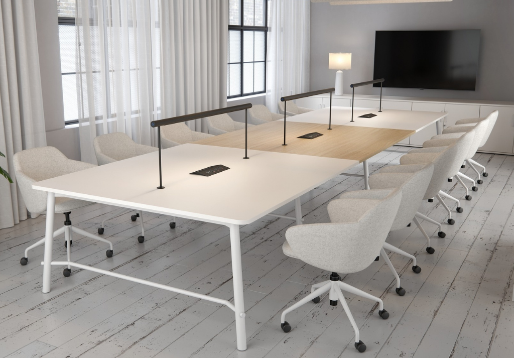 modern breakout area interior design with soft seating for a UK startup office