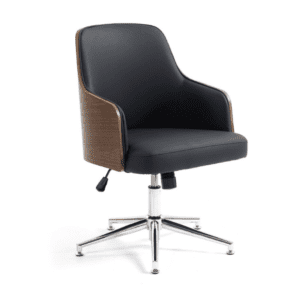 front view of kyoto chair with 5 star swivel base