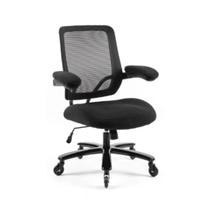 Reiki mesh back chair with folding arms