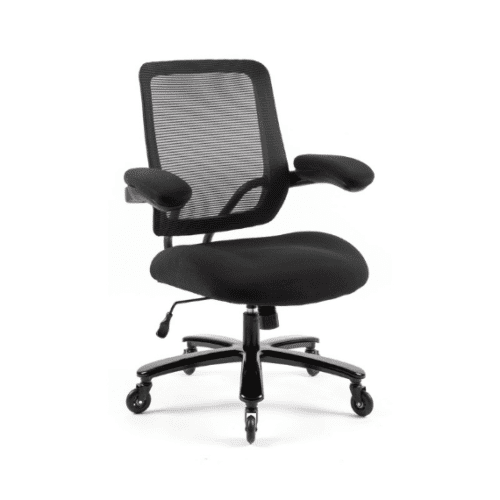 Reiki mesh back chair with folding arms