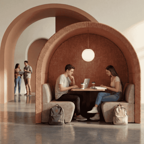 two person enclosed archie office pod great for meetings and collaboration