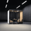 four person office pod acoustic from framery smart office pod