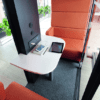 internal shot of the 2 person hush office pod by edit