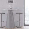 grey and white node high table from imperial uk manufactured
