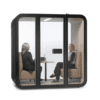 Kalm acoustic office pod in an open-plan workplace, providing a quiet and technology-enabled space for meetings, hybrid working and individual tasks.