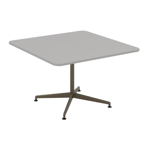 square axis cafe table with grey top and bronze base from imperial office furnitur uk manufacturer and supplier
