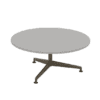 circle axis coffee table in black and slate