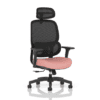 Mesh chair, Rowan dynamic mesh chair, black mesh chair, work chair , pink seat
